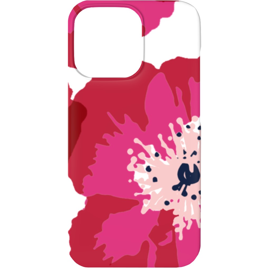Really Big Poppies - Red Phone Case, Slim Case, Matte, iPhone 13, Pink