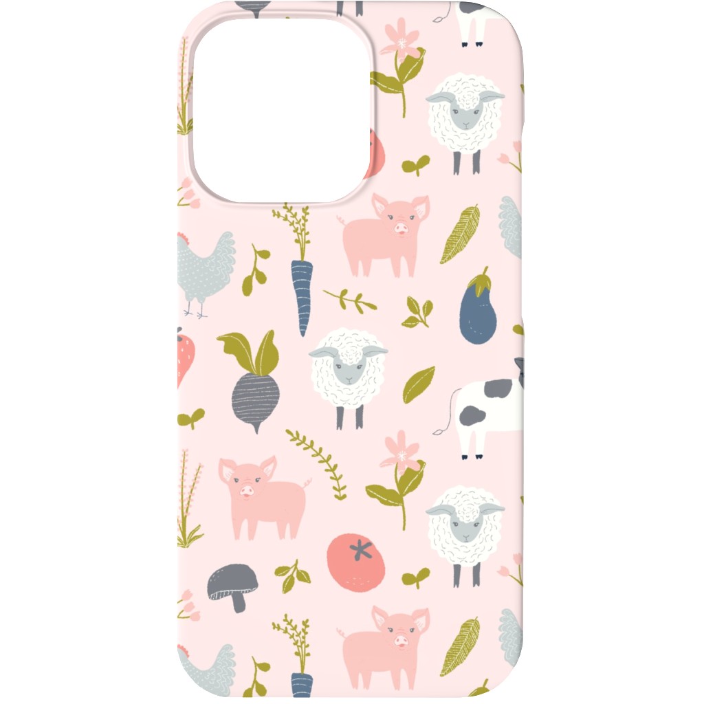 Farm Life - Pink Phone Case, Slim Case, Matte, iPhone 13, Pink
