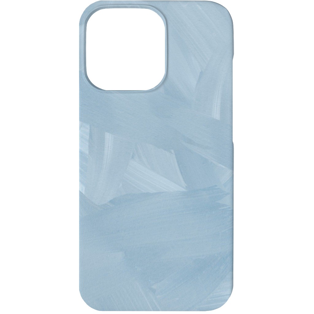 Brushstroke Wash - Light Blue Phone Case, Slim Case, Matte, iPhone 13, Blue, True Blue