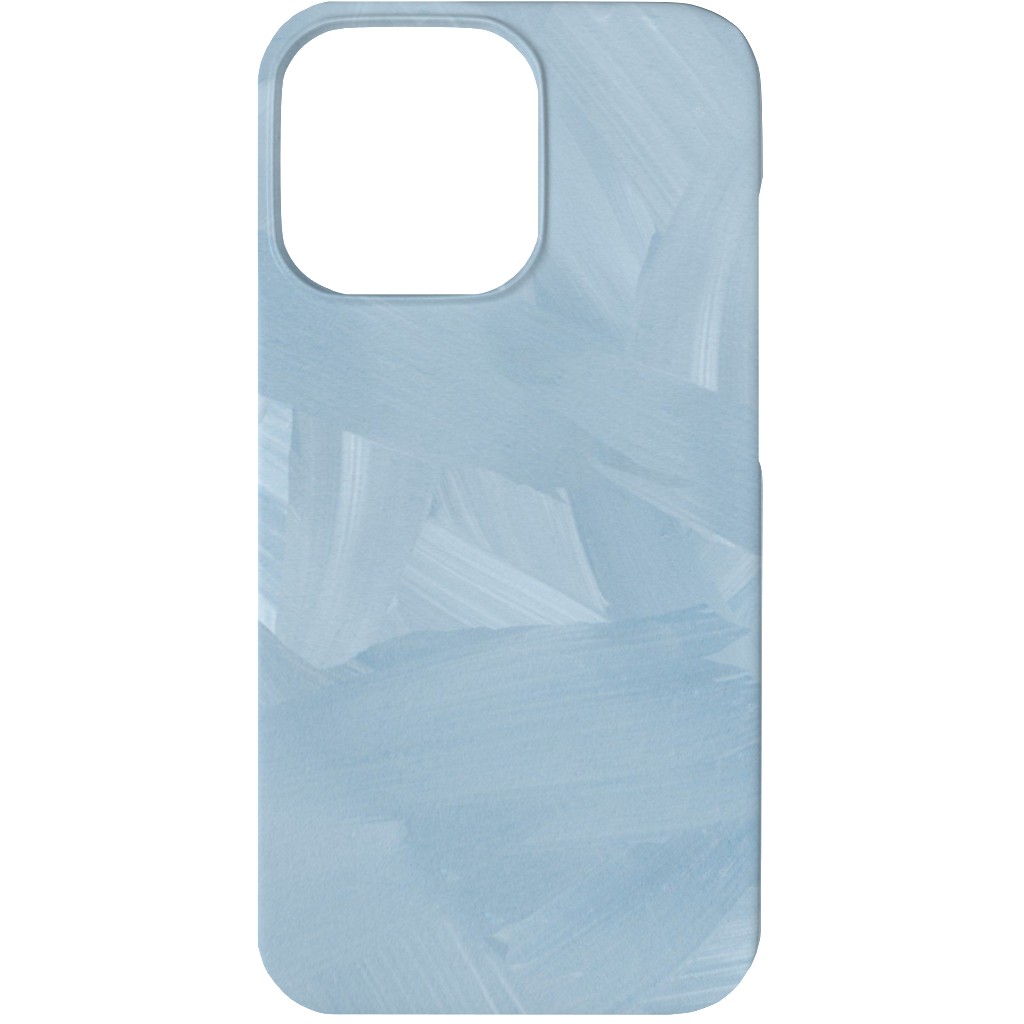 Brushstroke Wash - Light Blue Phone Case, Slim Case, Matte, iPhone 13, Blue