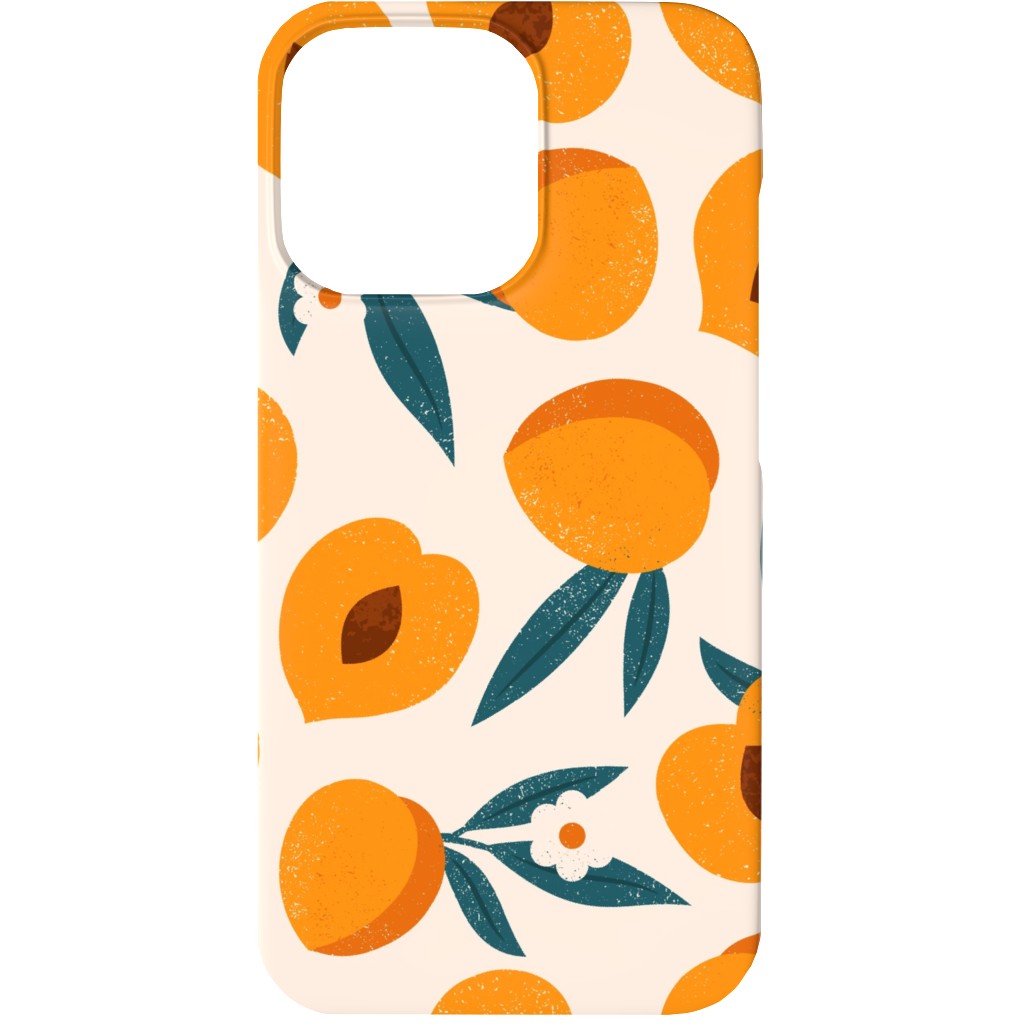Summer Peches - Orange Phone Case, Slim Case, Matte, iPhone 13, Orange