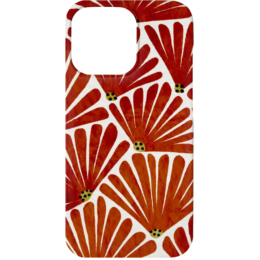 Solie Phone Case, Slim Case, Matte, iPhone 13, Red, Cinnamon