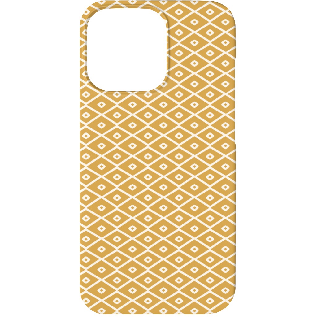 Pinecone Geo - Golden Phone Case, Slim Case, Matte, iPhone 13, Yellow, Classic Yellow