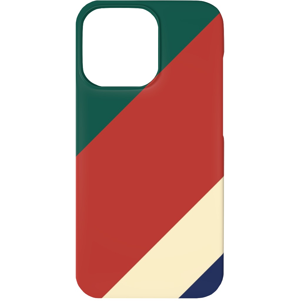 Camping Stripe Diagonal - Multi Phone Case, Slim Case, Matte, iPhone 13, Multicolor