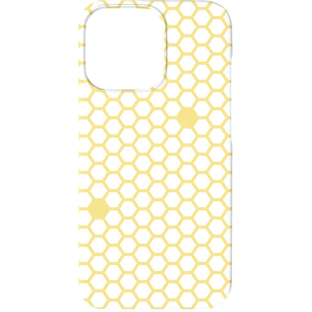 Honeycomb - Sugared Spring - Yellow Phone Case, Slim Case, Matte, iPhone 13, Yellow