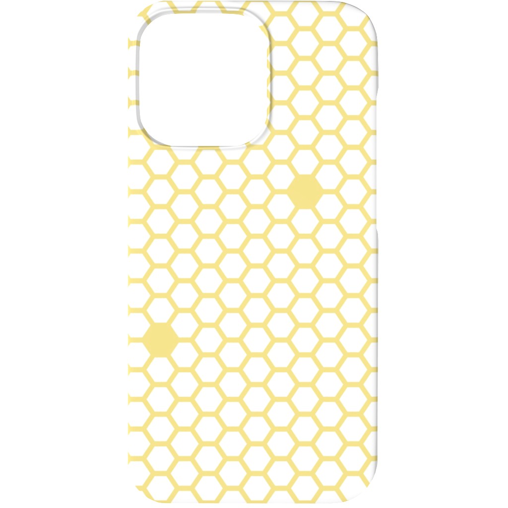 Honeycomb - Sugared Spring - Yellow Phone Case, Slim Case, Matte, iPhone 13, Yellow, Classic Yellow