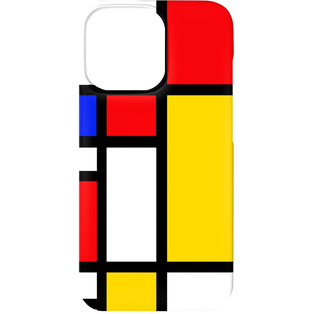 Mondrian Phone Case, Slim Case, Matte, iPhone 13, Multicolor