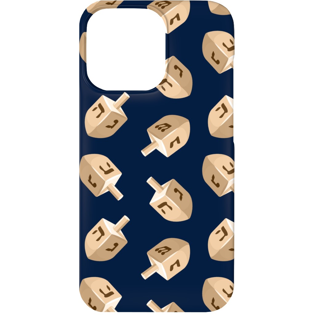 Dreidels Phone Case, Slim Case, Matte, iPhone 13, Blue, Park Night