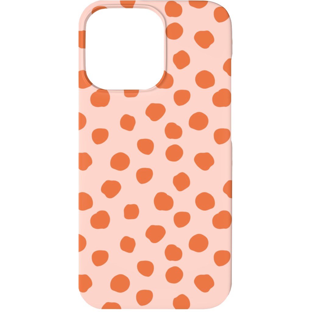 Dotty - Pink and Orange Phone Case, Slim Case, Matte, iPhone 13, Pink, Bright Pink