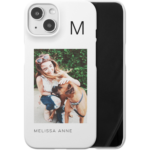 Gallery of One Initial iPhone Case, Slim Case, Matte, iPhone 14, Multicolor, multi