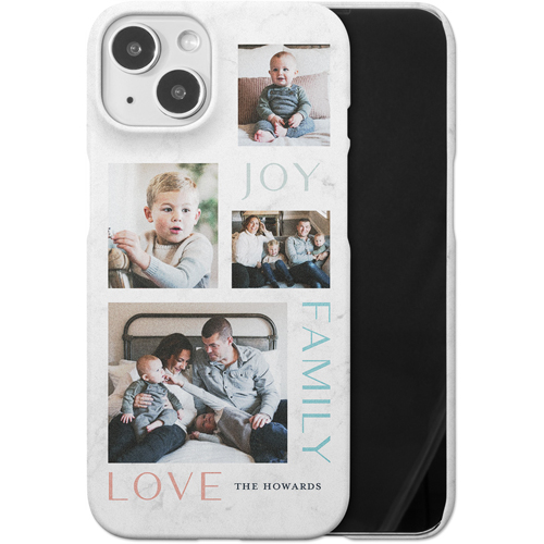 Marble Joy Family Love iPhone Case, Slim Case, Matte, iPhone 14, White