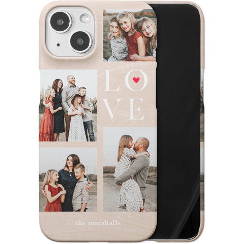 Sand Stacked Love iPhone Case, Slim Case, Matte, iPhone 14, Beige, rye