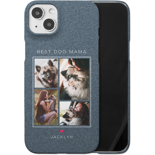 Forever Fur Love iPhone Case, Slim Case, Matte, iPhone 14 Plus, Blue, navy