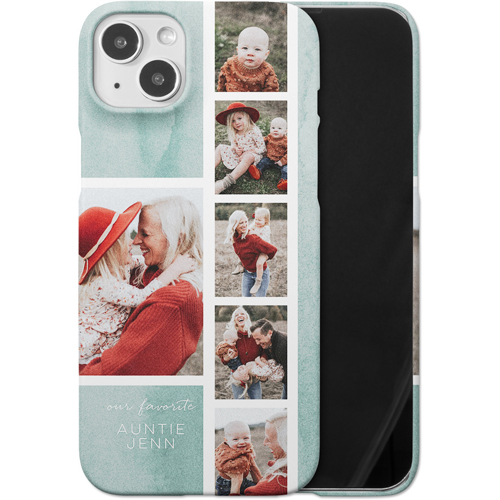 Watercolor Favorite Filmstrip iPhone Case, Slim Case, Matte, iPhone 14 Plus, Green, desert green