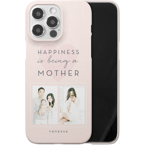 Full of Happiness iPhone Case, Slim Case, Matte, iPhone 14 Pro Max, Pink