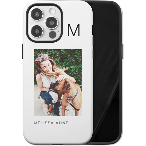 Gallery of One Initial iPhone Case, Silicone Liner Case, Matte, iPhone 14 Pro Max, Multicolor