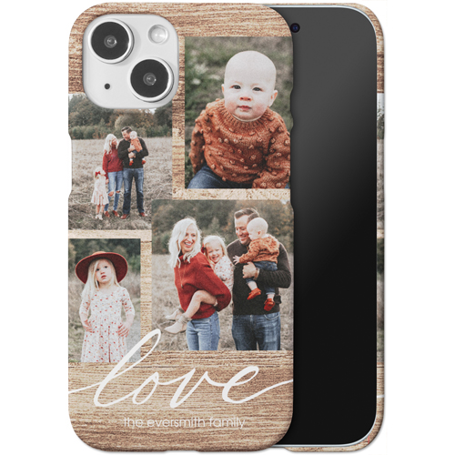 Rustic Love iPhone Case, Slim Case, Matte, iPhone 15, Brown