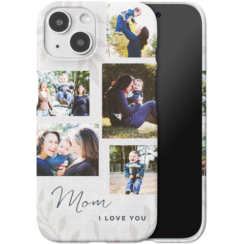 Foliage Linen iPhone Case, Slim Case, Matte, iPhone 15, Brown, cafe