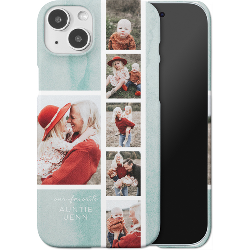 Watercolor Favorite Filmstrip iPhone Case, Slim Case, Matte, iPhone 15 Plus, Green