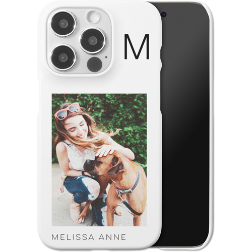 Gallery of One Initial iPhone Case, Slim Case, Matte, iPhone 15 Pro, Multicolor, multi