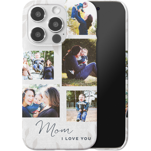 Foliage Linen iPhone Case, Slim Case, Matte, iPhone 15 Pro, Brown, cafe