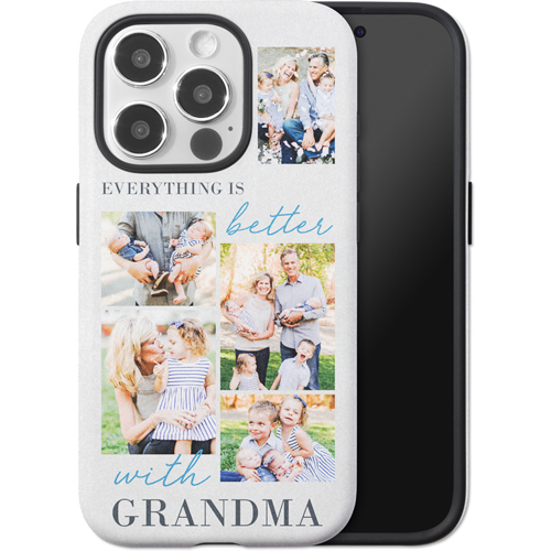 Making Life Better iPhone Case, Silicone Liner Case, Matte, iPhone 15 Pro, Blue, cornflower