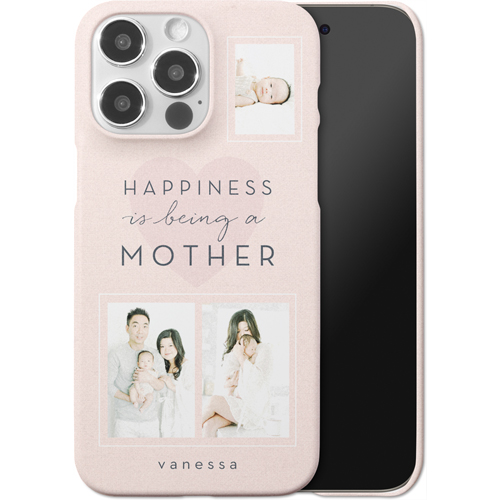 Full of Happiness iPhone Case, Slim Case, Matte, iPhone 15 Pro Max, Pink