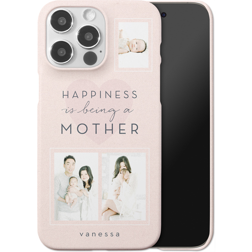 Full of Happiness iPhone Case, Slim Case, Matte, iPhone 15 Pro Max, Pink, priscilla