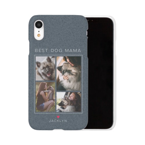 Forever Fur Love iPhone Case, Slim Case, Matte, iPhone XR, Blue, navy