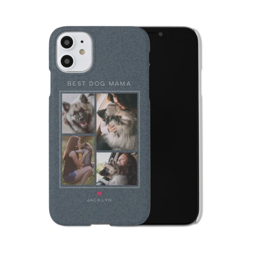 Forever Fur Love iPhone Case, Slim Case, Matte, iPhone 11, Blue, navy