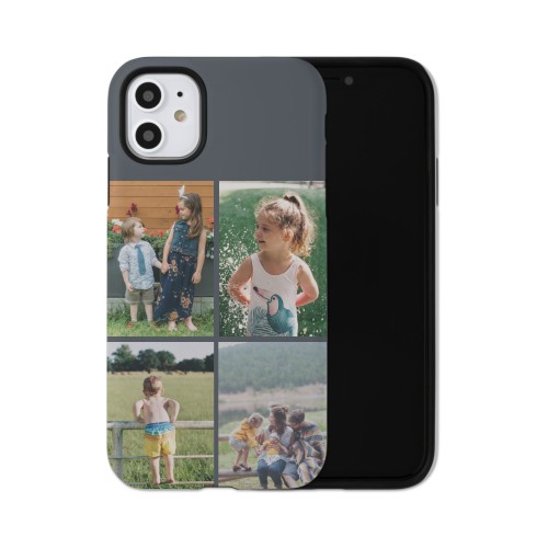Gallery of Four Grid iPhone Case, Silicone Liner Case, Matte, iPhone 11, Multicolor, multi