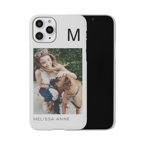 Gallery of One Initial iPhone Case, Slim Case, Matte, iPhone 11 Pro, Multicolor, multi