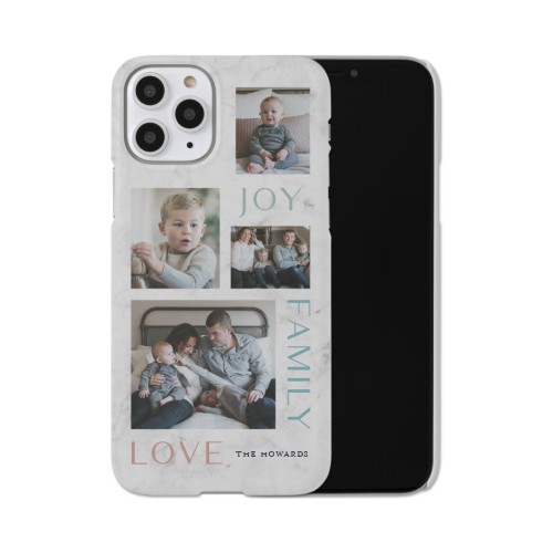 Marble Joy Family Love iPhone Case, Slim Case, Matte, iPhone 11 Pro, White