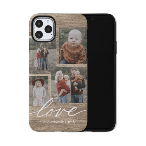 Rustic Love iPhone Case, Silicone Liner Case, Matte, iPhone 11 Pro Max, Brown