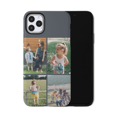 Gallery of Four Grid iPhone Case, Silicone Liner Case, Matte, iPhone 11 Pro Max, Multicolor