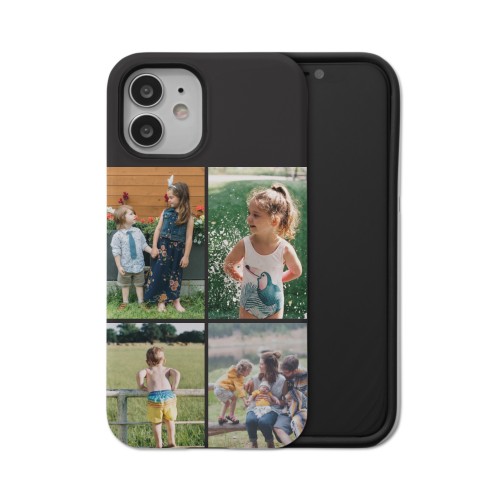 Gallery of Four Grid iPhone Case, Silicone Liner Case, Matte, iPhone 12, Multicolor