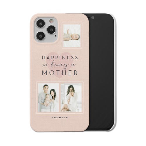 Full of Happiness iPhone Case, Slim Case, Matte, iPhone 12 Pro, Pink