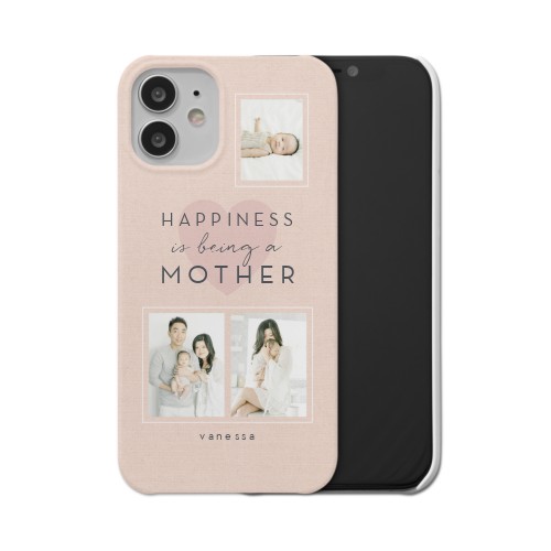 Full of Happiness iPhone Case, Slim Case, Matte, iPhone 12 Mini, Pink