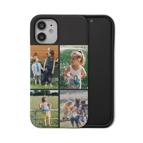 Gallery of Four Grid iPhone Case, Silicone Liner Case, Matte, iPhone 12 Mini, Multicolor