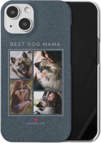 Forever Fur Love iPhone Case, Slim Case, Matte, iPhone 13, Blue, navy