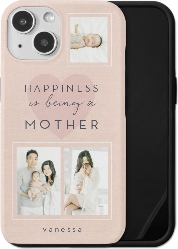 Full of Happiness iPhone Case, Silicone Liner Case, Matte, iPhone 13, Pink