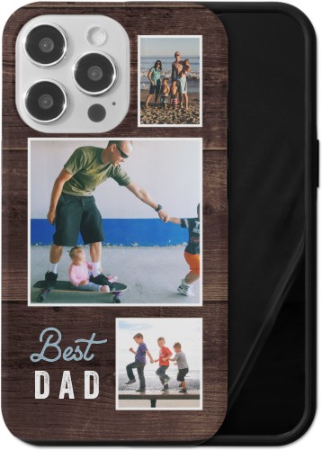 Best Ever Wood Trio iPhone Case, Silicone Liner Case, Matte, iPhone 13 Pro, Blue, celeste