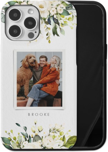 Bountiful Bouquet iPhone Case, Silicone Liner Case, Matte, iPhone 13 Pro Max, White, white