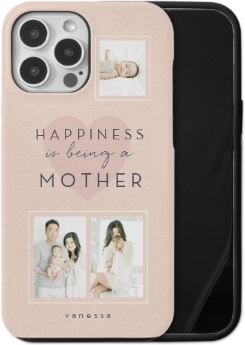 Full of Happiness iPhone Case, Silicone Liner Case, Matte, iPhone 13 Pro Max, Pink