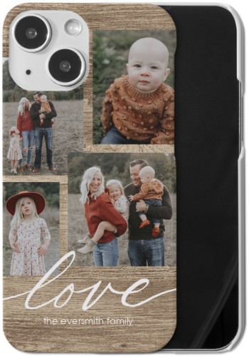 Rustic Love iPhone Case, Slim Case, Matte, iPhone 13 Mini, Brown