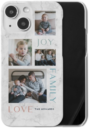 Marble Joy Family Love iPhone Case, Slim Case, Matte, iPhone 13 Mini, White