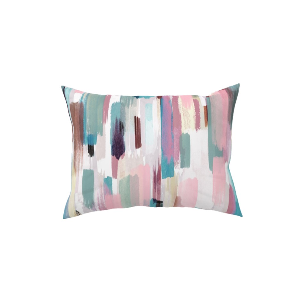 Color Memories - Multi Pastel Pillow, Woven, White, 12x16, Double Sided, Multicolor