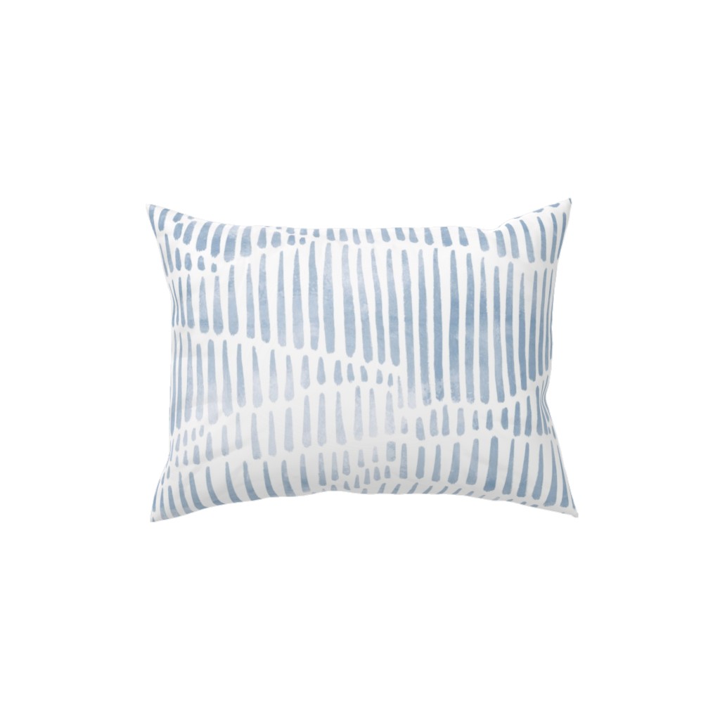 Appalachia - Blue Pillow, Woven, White, 12x16, Double Sided, Blue, True Blue