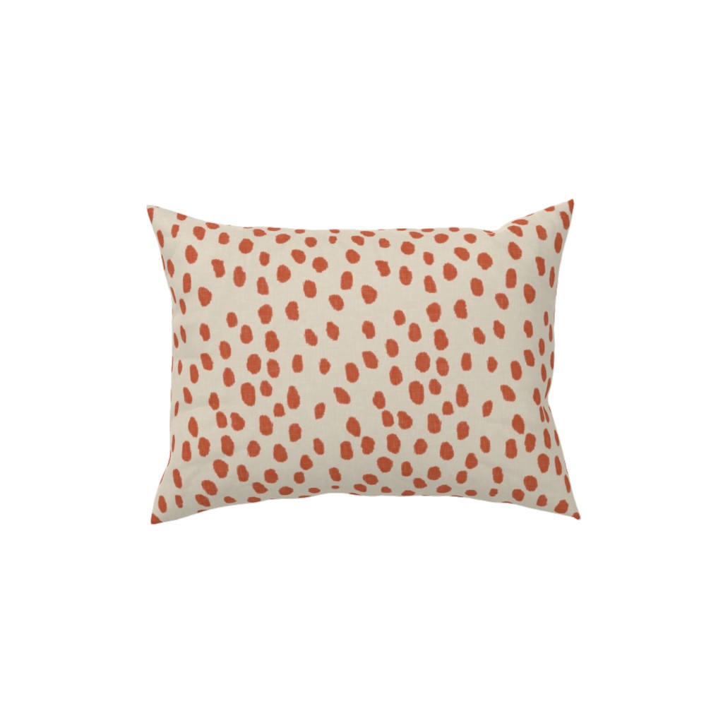 Printemps - Spice Pillow, Woven, White, 12x16, Double Sided, Orange, Orange