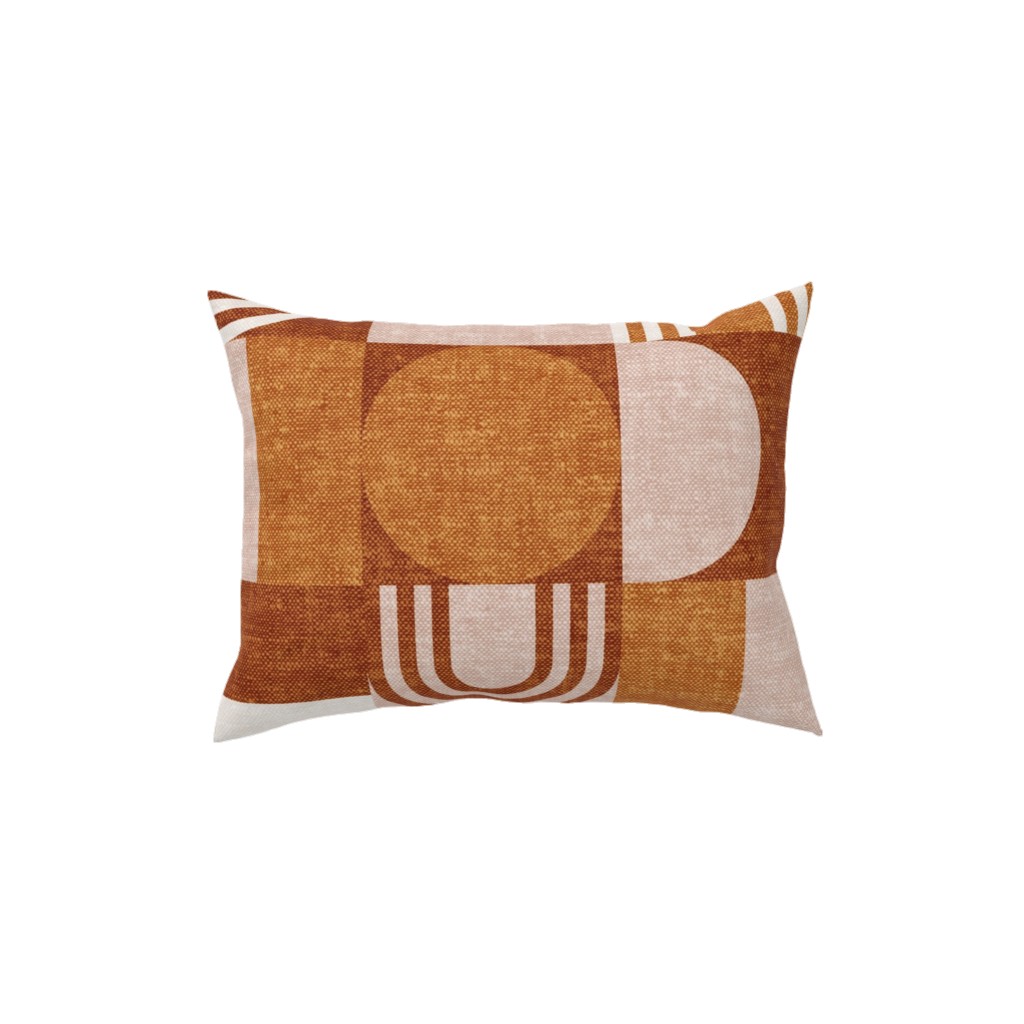 White And Orange Pillow